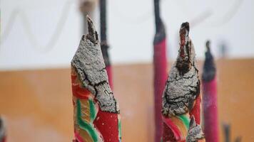 Festive Incense Burning at the Temple photo