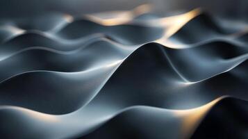 Abstract close-up of flowing fabric in soft waves, creating a serene and tranquil mood. photo