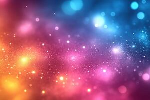 A vibrant blend of colorful lights creating a dreamy cosmic background. photo