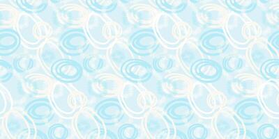 Modern abstract pattern featuring dynamic overlapping circles with dotted textures in soft blue and white on a pastel background. Artistic and energetic design, perfect for textiles, wallpapers vector
