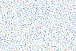 Painted spotted seamless pattern. hand drawn tiny abstract shapes dots, drops, spots, snowflakes print. Contemporary ornament. Plain pastel blue background vector