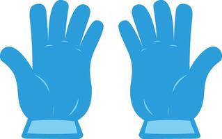 blue glove for your media design needs vector