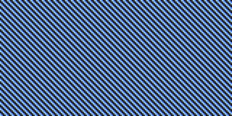 Black and blue diagonal lines carbon fiber seamless texture pattern illustration.