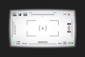Camera viewfinder framor photo frame recorder flat style design illustration.e vector