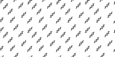 Leaves seamless pattern. Branch texture. Summer garden element background. Black silhouette. vector