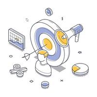Exploring isometric design in modern illustrations for effective data visualization vector