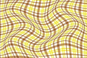 simple abstract brown yellow color plaid check wavy line pattern brown yellow checkered background with a pattern of square wavy plaid pattern in brown and yellow vector