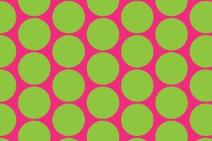 modern simple abstract green color big polka circle dot pattern on pink background that can be used as a background or texture pink and green polka dots pattern vector