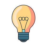 Light bulb and idea vector