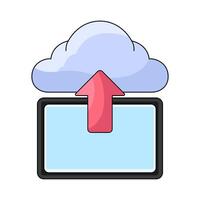 Cloud Upload illustration vector