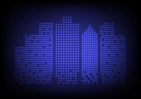 Abstract background with building cityscape vector