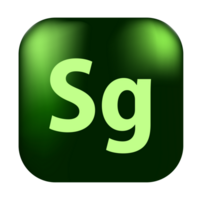 Adobe Substance 3D Stager logo, square rounded Adobe Substance 3D Stager logo, Adobe Substance 3D Stager logo free download png