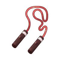 red jump rope vector