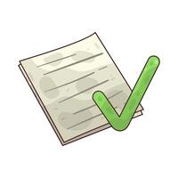 Document Approve illustration vector