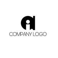 Ai monogram company logo icon vector