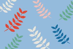 Leaves background in trendy colors. Abstract colorful minimalistic design template. vector