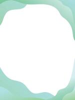 fresh light turquoise gradient design border frame on vertical white card, stylish modern design vector