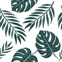 Flat Contemporary geometric tropical leaves seamless tile pattern with sharp angles and contrasting greens for stylish modern interiors concept as Sharp angles and contrasting gree Clean Pro 2 vector