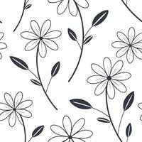 Flat Contemporary minimalist seamless tile pattern with abstract floral shapes and neutral colors for sleek modern homes concept as Abstract floral shapes with neutral colors creat Clean Pro 3 vector