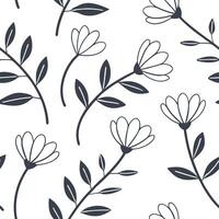 Flat Contemporary minimalist seamless tile pattern with abstract floral shapes and neutral colors for sleek modern homes concept as Abstract floral shapes with neutral colors creat Clean Pro vector