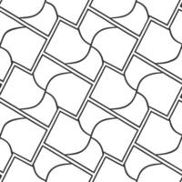 Flat Contemporary seamless pattern of futuristic designs with interlocking digital tiles and isolated whitebalance effects crafting refined hightech aesthetics concept as Interlock Clean Pro vector