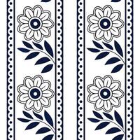 Flat Craft seamless patterns featuring ethnic borders with floral and geometric elements ideal for modern advertising and cultural heritage campaigns concept as Create floral inspi Clean Pro vector