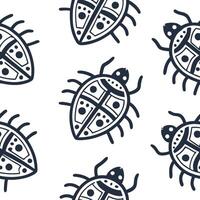 Flat Create abstract seamless patterns featuring tribal artifacts on white backgrounds for clean professional digital designs aimed at international branding concept as Stylize ind Clean Pro vector