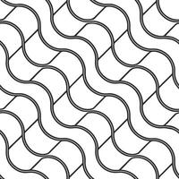 Flat Craft seamless wavy lines with ultramodern angles framed by bright white isolation for a crisp futuristic tile layout concept as Wavy lines adopt edgy angles enclosed by pure Clean Pro vector
