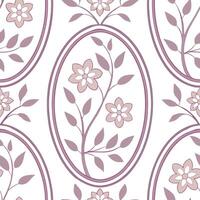 Flat Create a seamless pattern combining vintage houndstooth with floral motifs in muted tones for an elegant fabric design concept as Develop a repeating pattern that blends trad Clean Pro 10 vector