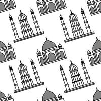 Flat Create bold seamless patterns featuring cultural heritage artifacts and isolated white space to generate striking tile designs for digital media concept as Highlight heritage Clean Pro vector