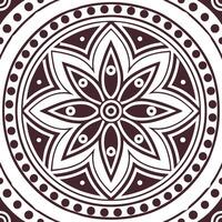 Flat Create seamless tile designs using deep traditional colors accented by geometric ethnic patterns and white separation lines for balance concept as Deep traditional colors with Clean Pro vector