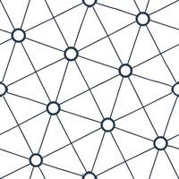 Flat Create seamless tile pattern featuring overlapping digital grid networks with isolated white balance accentuating interconnected nodes concept as Produce a tile design that l Clean Pro vector
