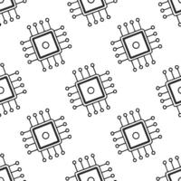 Flat Create seamless tile patterns with digital technology motifs like neon lights circuits and AI designs featuring isolated white for clean branding concept as Merge neon lights Clean Pro 3 vector