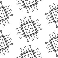 Flat Create seamless tile patterns with digital technology motifs like neon lights circuits and AI designs featuring isolated white for clean branding concept as Merge neon lights Clean Pro 16 vector