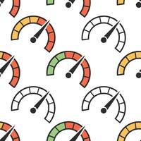 Flat Credit score meter concept as Close up of a seamless tile pattern featuring minimalist credit score meters in various colors Camera slowly pans across the repeating pattern o Clean Pro vector