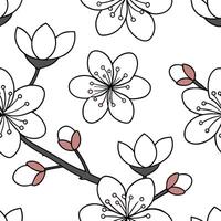 Flat Design a seamless tile pattern based on traditional Japanese kimono fabrics using delicate floral patterns and soft color contrasts concept as Create a delicate tile design i Clean Pro 3 vector