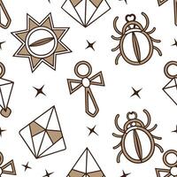 Flat Design seamless tile pattern inspired by Native American symbols with subtle earthy tones and nature based elements concept as Focus on nature inspired elements and indigenou Clean Pro 5 vector