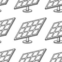 Flat Design seamless tile patterns emphasizing futuristic solar panel arrays glowing lines and clean white isolation for cutting edge aesthetics concept as Solar panel arrays form Clean Pro vector