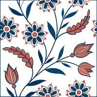 Flat Design seamless tile patterns using traditional Turkish textiles incorporating floral and geometric elements with rich colors concept as Combine traditional Turkish textiles Clean Pro 9 vector