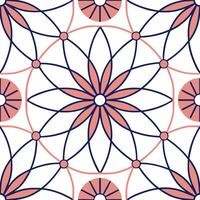 Flat Design seamless tile pattern with radial digital grid elements and isolated white balance creating a vibrant energetic network burst concept as Craft a tile design using radi Clean Pro vector