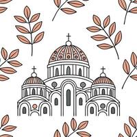 Flat Design visually appealing seamless patterns influenced by local traditions ethnic art and historical motifs with isolated white balance concept as Combine ethnic symbols and r Clean Pro vector