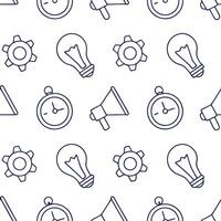 Flat Develop minimalist seamless pattern with subtle local icons isolated white background and flawless tile repeat structure for print design concept as Minimalist design featurin Clean Pro vector