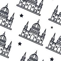 Flat Develop seamless ethnic tile patterns that combine intricate borders with regional symbols and isolated white backgrounds for clear visuals concept as Use ethnic borders and r Clean Pro 2 vector