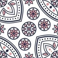 Flat Develop seamless ethnic tile patterns that combine intricate borders with regional symbols and isolated white backgrounds for clear visuals concept as Use ethnic borders and r Clean Pro 4 vector