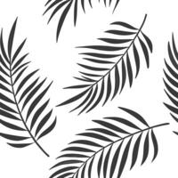 Flat Elegant palm branches seamless pattern luxurious isolated white background suitable for high end fashion textiles branding packaging concept as Elegant palm branches seamless Clean Pro vector