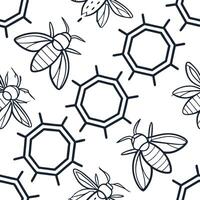 Flat Elegant seamless tile pattern merging refined techno geometrics with clean angular lines and digital motifs highlighted by isolated whitebalance precision concept as Clean dig Clean Pro vector