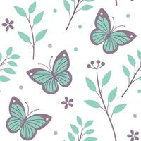 Flat Elegant spring pastels seamless pattern with lavender and mint for tranquil home interiors concept as Soft lavender and mint tones arranged seamlessly for a tranquil spring pa Clean Pro vector