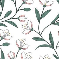 Flat Elegant spring sunshine seamless pattern with soft light and pastel hues for sophisticated spring projects concept as Sophisticated spring sunshine pattern with soft light and Clean Pro vector