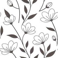 Flat Elegant summer flowers seamless pattern with soft petals and muted tones for sophisticated floral designs concept as Elegant summer flower pattern with soft petals and muted t Clean Pro vector