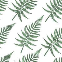 Flat Fresh spring fern and moss seamless tile pattern with textured details and natural beauty concept as Textured fern and moss details in soft green shades create a seamless tile Clean Pro vector